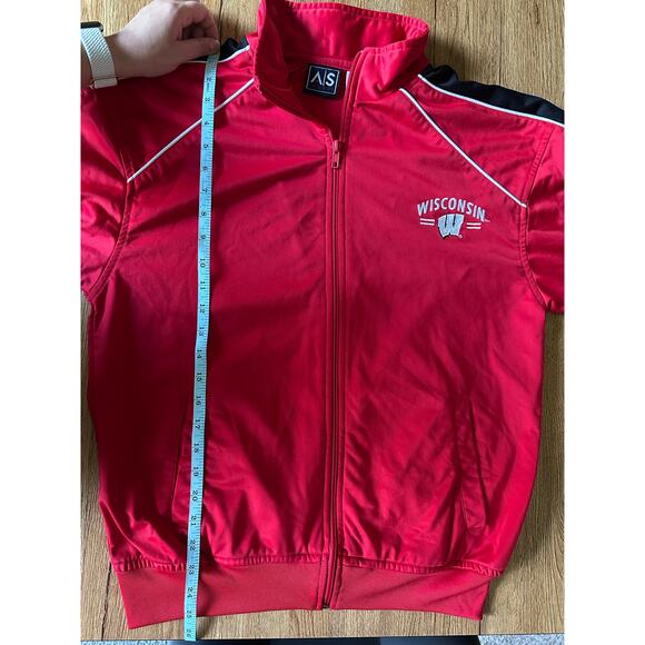 A|S Sports Vintage Wisconsin Track Jacket Size Medium - Picture 6 of 7